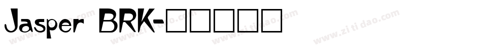 Jasper BRK字体转换